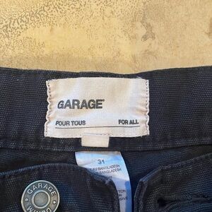 Garage denim black cargo pants size 31